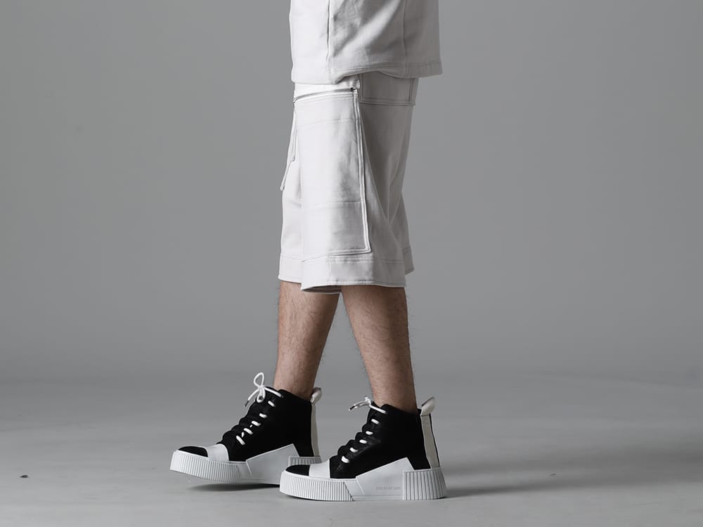 ユリウス 2023SS - JULIUS(ユリウス) 2023SSコレクションより第4弾目のアイテムがデリバリー！只今より店頭・通販共に販売スタート！ - 819PAM9-plaster(コットンスウェット カーゴショーツ プラスター) - 2-014