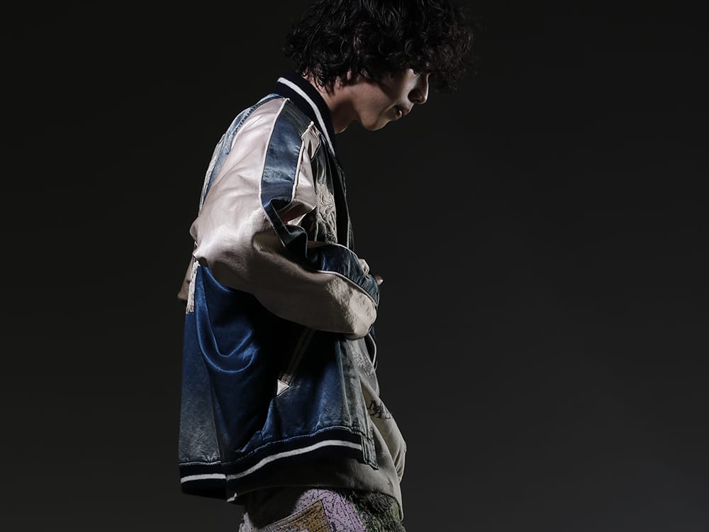 メゾンミハラヤスヒロ 2023SS 見出し2 - J10BL051-Blue(クラシックフェードスカジャン Blue) - 2-002