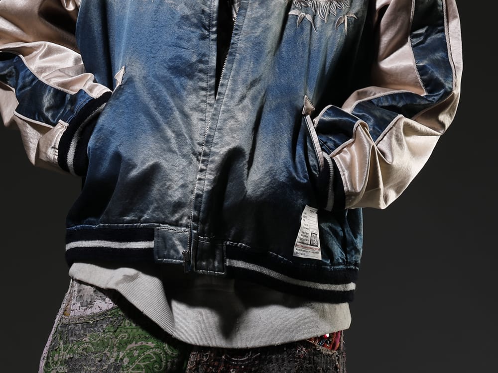 メゾンミハラヤスヒロ 2023SS 見出し2 - J10BL051-Blue(クラシックフェードスカジャン Blue) - 2-006