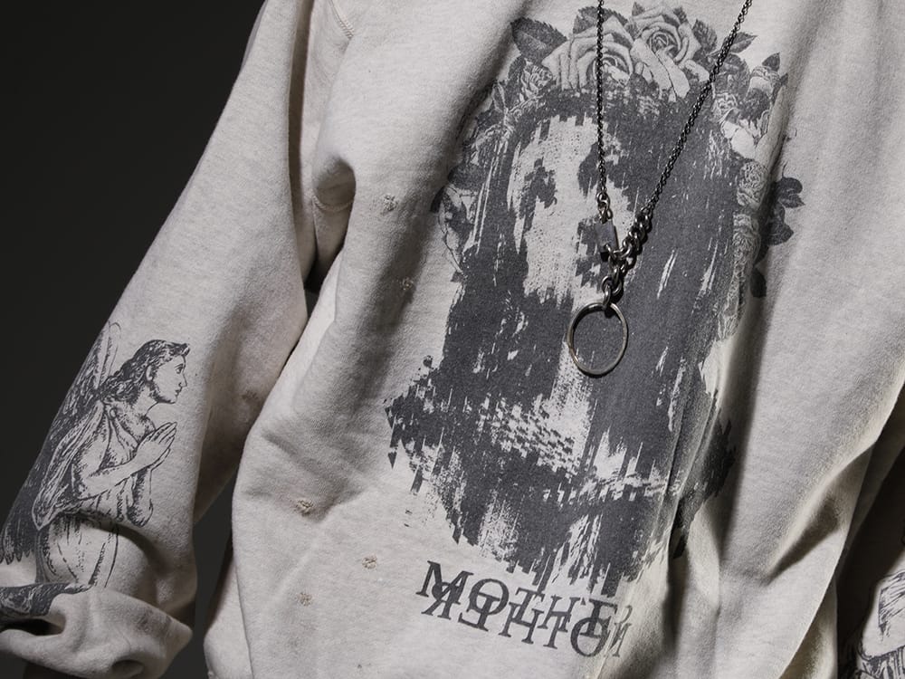 セントマイケル / ワークスタッドミュンヘン 2023SS 見出し2 - SM-S23-0000-095(KAWAMURA KOSUKE(河村康輔) × セントマイケル MOTHER スウェットシャツ) M3940(ネックレス ミックス + キーリング) - 2-010