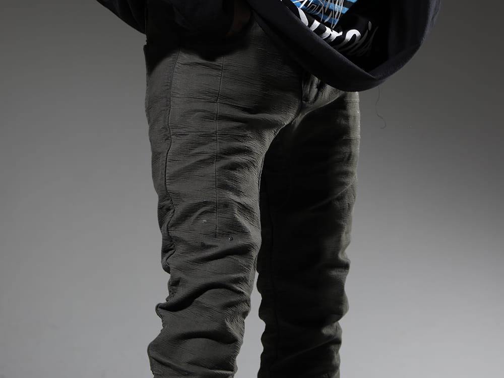 ボリス ビジャン サベリ 2022-23AW クラフト感漂う、定番スリムパンツ - P13-TF-FIF10003-WEHR-GRUN(P13. TF FIF10003 WEHR GRÜN) - 3-004