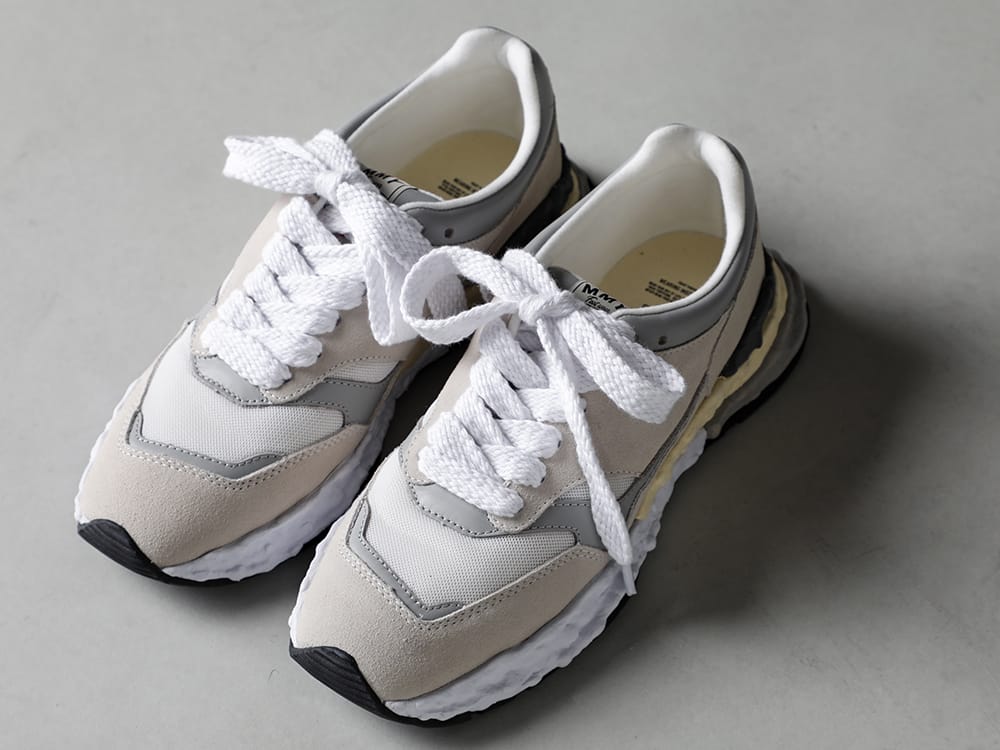 Maison MIHARAYASUHIRO - メゾン ミハラヤスヒロ 2023SS Maison MIHARAYASUHIRO - メゾン ミハラヤスヒロ - 2023SS collection A10FW701 - -ジョージ- オリジナルソール ミックス マテリアル スニーカー 1-001
