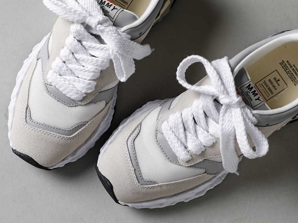 Maison MIHARAYASUHIRO - メゾン ミハラヤスヒロ 2023SS Maison MIHARAYASUHIRO - メゾン ミハラヤスヒロ - 2023SS collection A10FW701 - -ジョージ- オリジナルソール ミックス マテリアル スニーカー 1-003