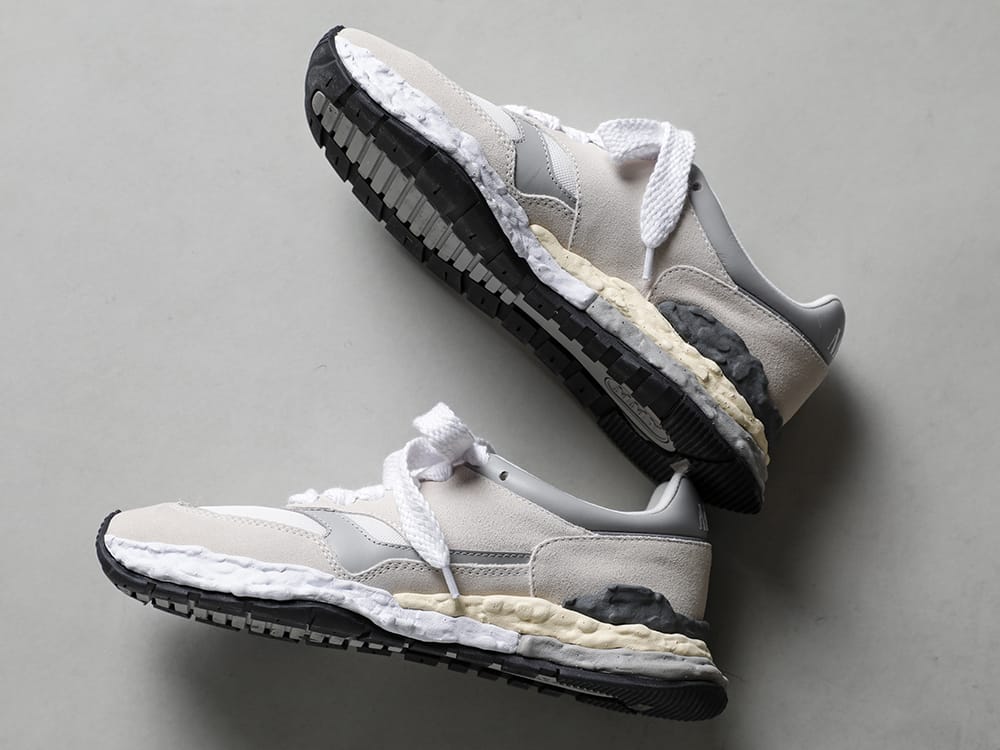 Maison MIHARAYASUHIRO - メゾン ミハラヤスヒロ 2023SS Maison MIHARAYASUHIRO - メゾン ミハラヤスヒロ - 2023SS collection A10FW701 - -ジョージ- オリジナルソール ミックス マテリアル スニーカー 1-004