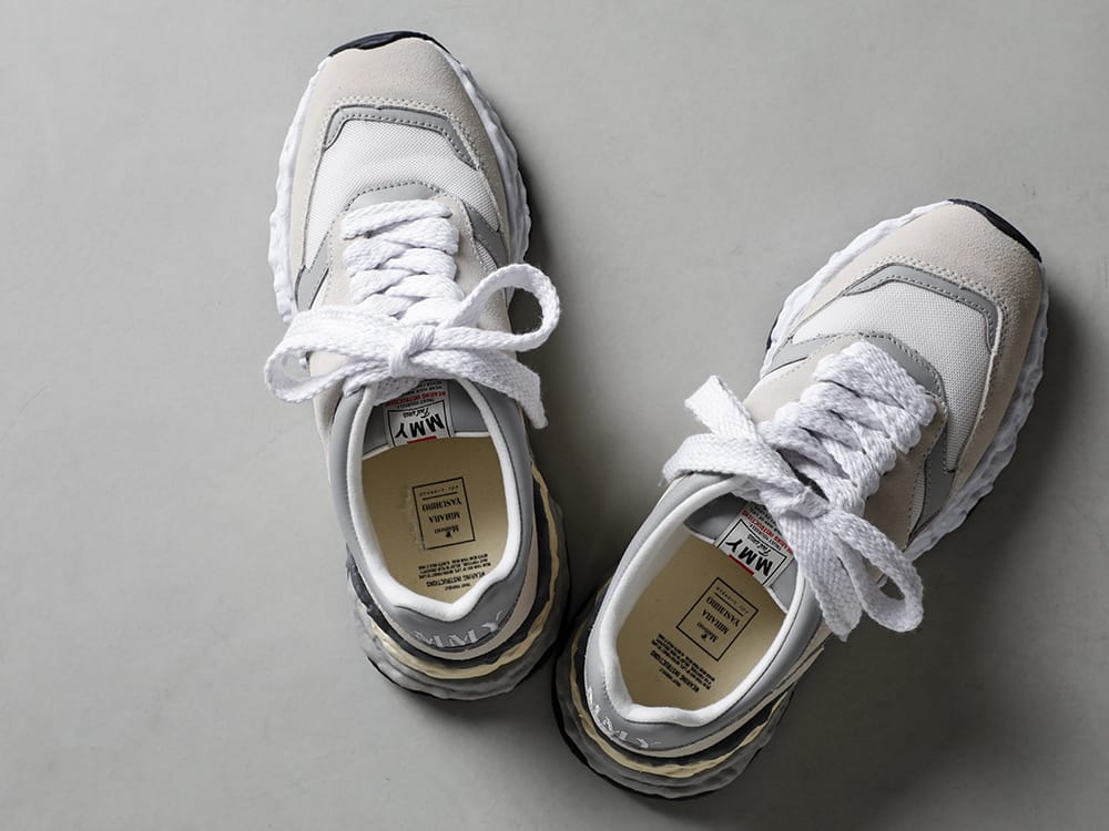 Maison MIHARAYASUHIRO - メゾン ミハラヤスヒロ 2023SS Maison MIHARAYASUHIRO - メゾン ミハラヤスヒロ - 2023SS collection A10FW701 - -ジョージ- オリジナルソール ミックス マテリアル スニーカー 1-007