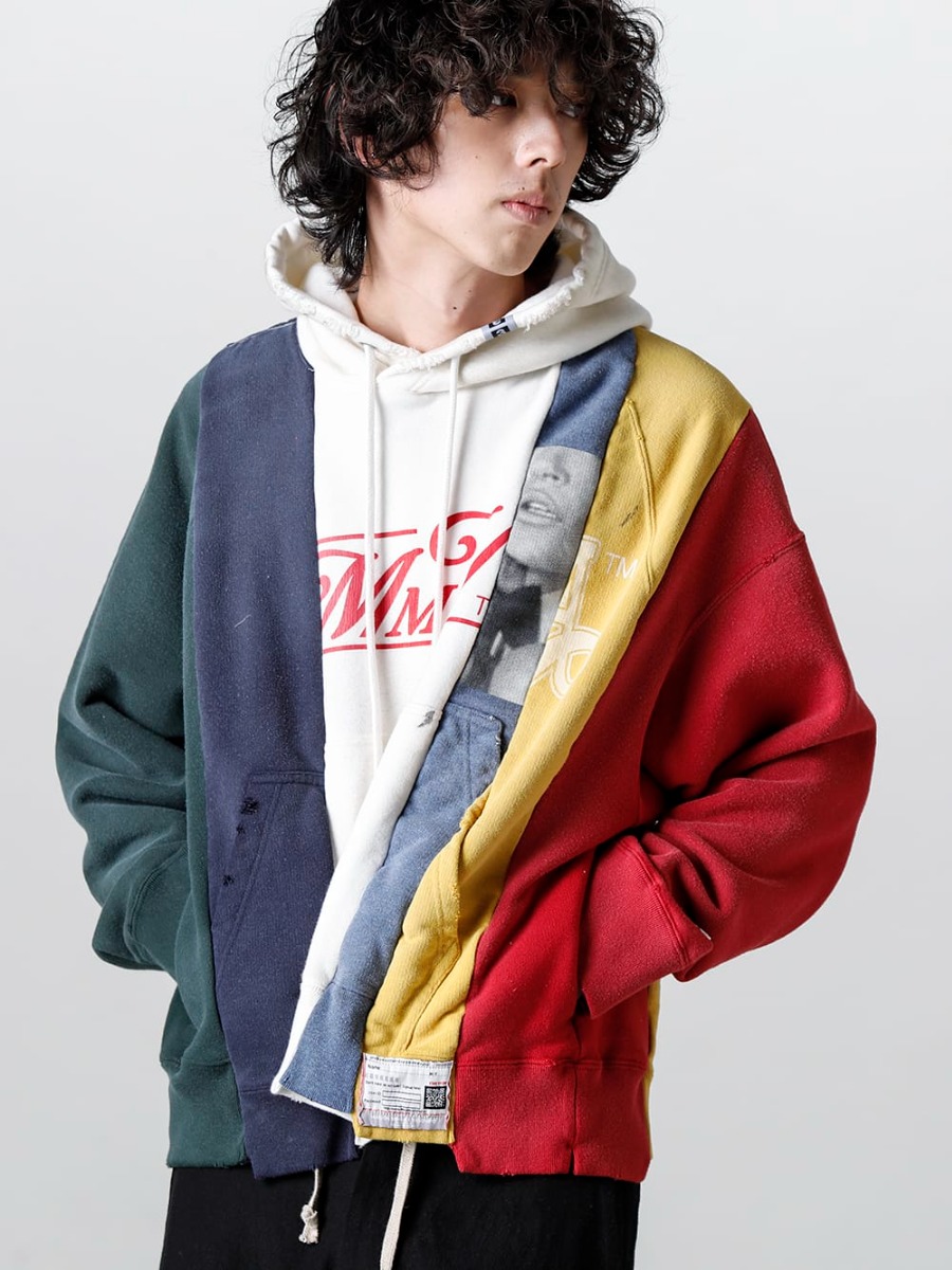 Maison MIHARAYASUHIRO - メゾン ミハラヤスヒロ 2023SS Maison MIHARAYASUHIRO - メゾン ミハラヤスヒロ - 2023SS collection A10HD581 - バーティカルスウィッチングフーディ. 2-001