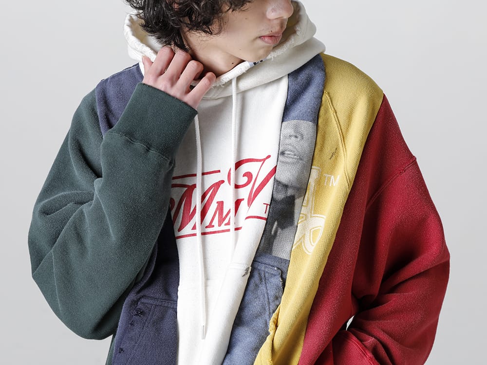 Maison MIHARAYASUHIRO - メゾン ミハラヤスヒロ 2023SS Maison MIHARAYASUHIRO - メゾン ミハラヤスヒロ - 2023SS collection A10HD581 - バーティカルスウィッチングフーディ. 2-003