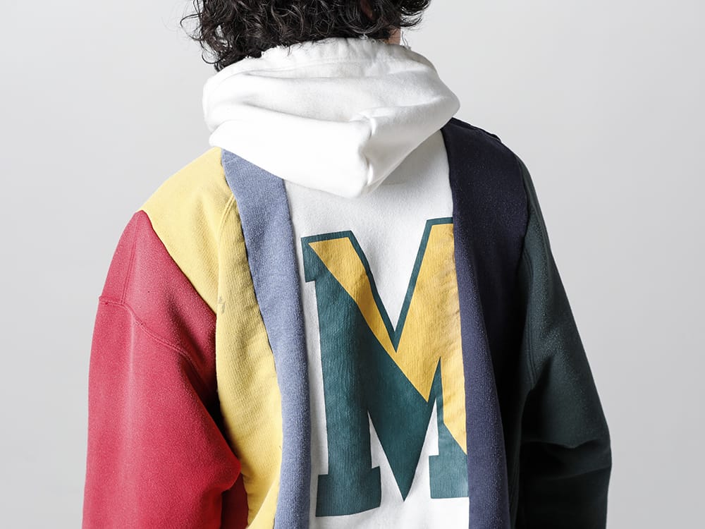 Maison MIHARAYASUHIRO - メゾン ミハラヤスヒロ 2023SS Maison MIHARAYASUHIRO - メゾン ミハラヤスヒロ - 2023SS collection A10HD581 - バーティカルスウィッチングフーディ. 2-005