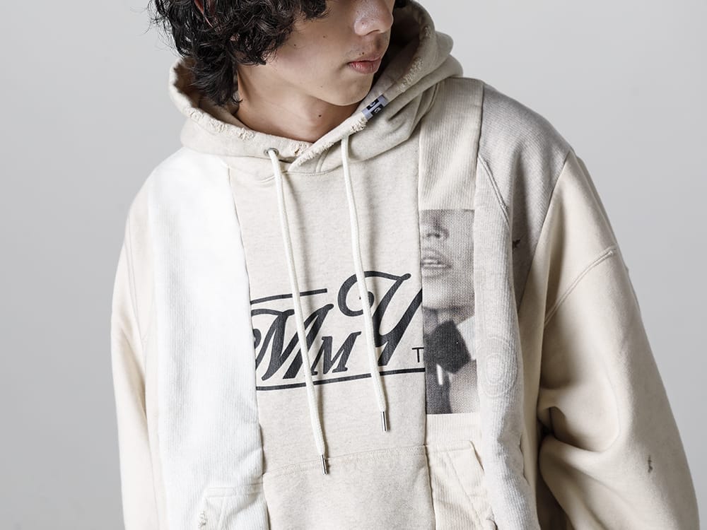 Maison MIHARAYASUHIRO - メゾン ミハラヤスヒロ 2023SS Maison MIHARAYASUHIRO - メゾン ミハラヤスヒロ - 2023SS collection A10HD581 - バーティカルスウィッチングフーディ. 2-007