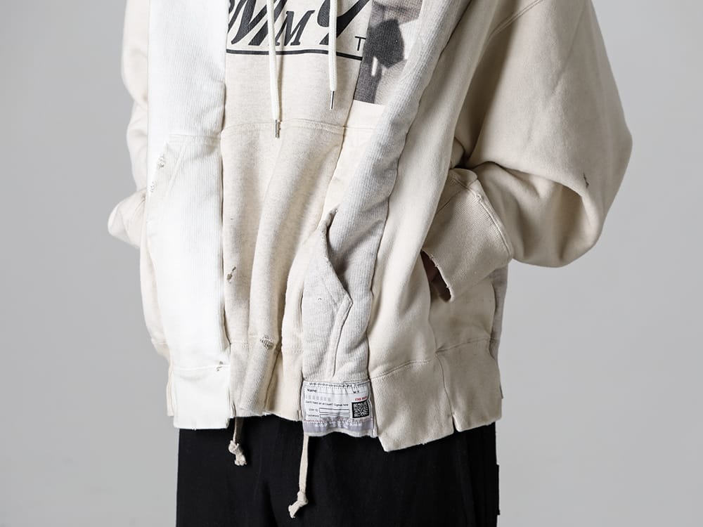 Maison MIHARAYASUHIRO - メゾン ミハラヤスヒロ 2023SS Maison MIHARAYASUHIRO - メゾン ミハラヤスヒロ - 2023SS collection A10HD581 - バーティカルスウィッチングフーディ. 2-008