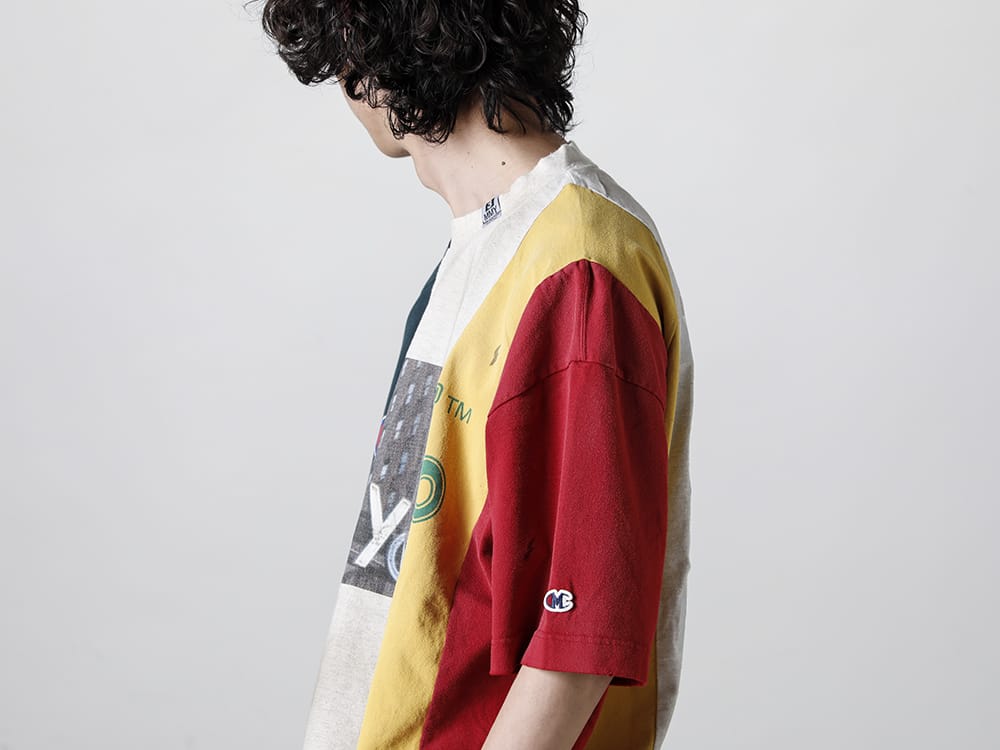 Maison MIHARAYASUHIRO - メゾン ミハラヤスヒロ 2023SS Maison MIHARAYASUHIRO - メゾン ミハラヤスヒロ - 2023SS collection A10TS651 - バーティカルスウィッチングTシャツ 3-003