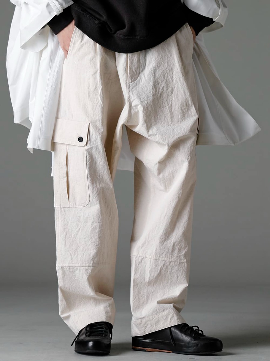 Norwegian Rain 23SS Leather sneakers that give a sense of luxury to light and easy spring wear - O15TR3-KINARI Cargo Trousers Kinari Fine Canvas Handsewn-Classic-Lo Hand Sawn Classic Low 3-001