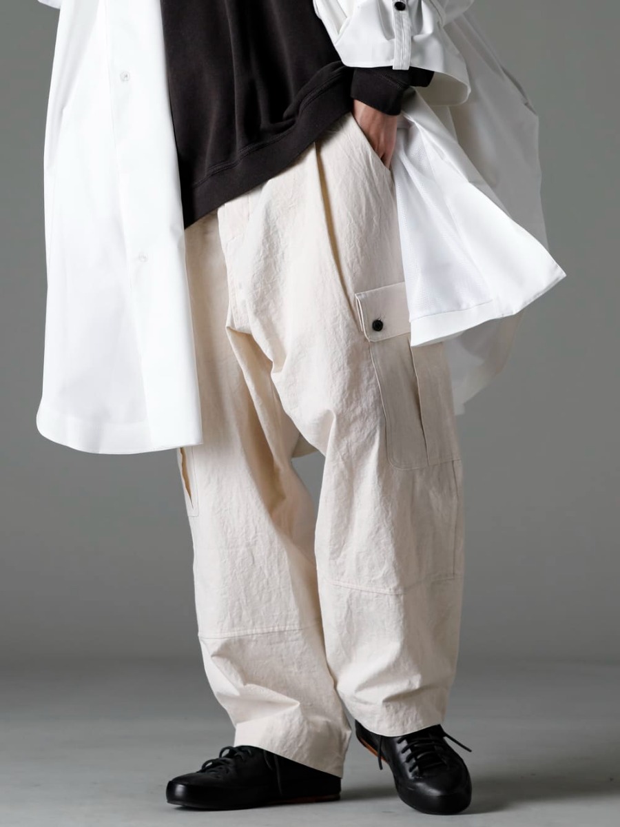 Norwegian Rain 23SS Leather sneakers that give a sense of luxury to light and easy spring wear - O15TR3-KINARI Cargo Trousers Kinari Fine Canvas Handsewn-Classic-Lo Hand Sawn Classic Low 3-002