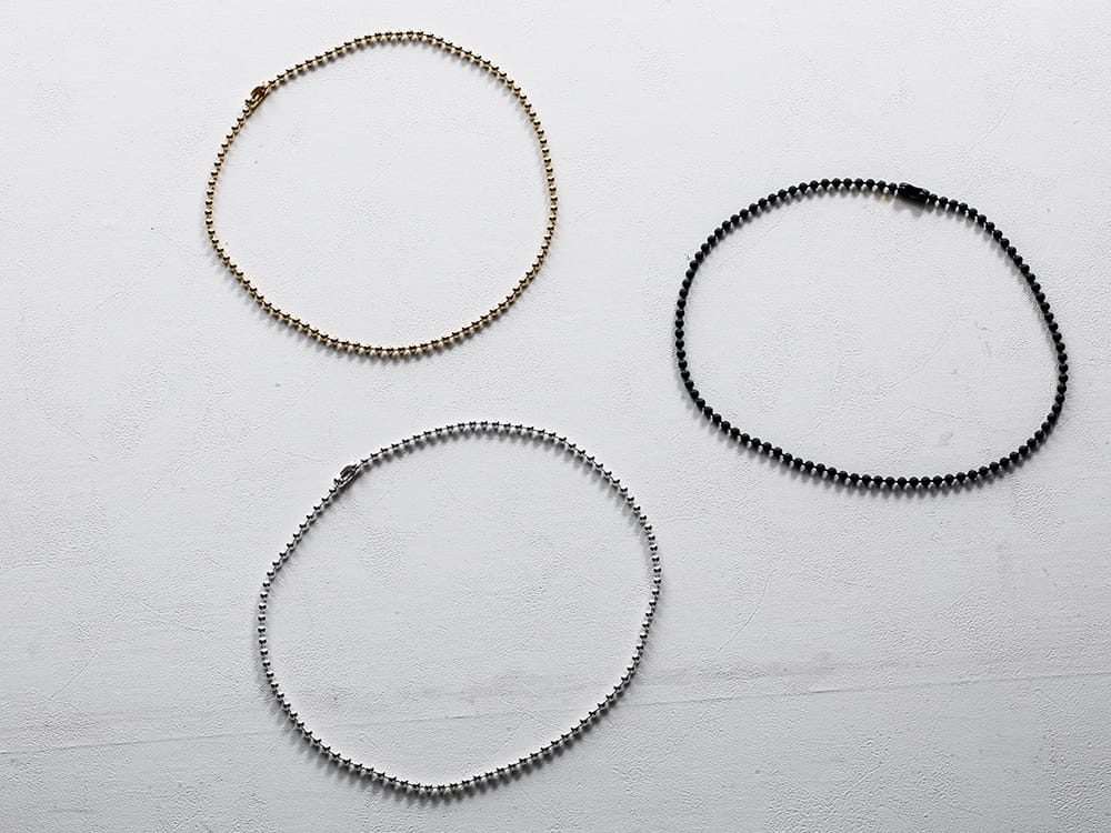 TAKAHIROMIYASHITATheSoloist 2023SS ball chain necklace. 4-001