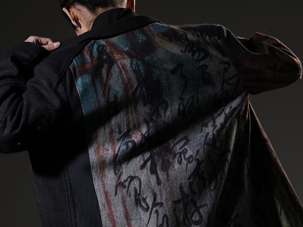 ヨウジヤマモト 2023SS - コレクションピースの今季らしいジャケット - HZ-J31-814(デニム プリント + 別布ジャケット) - 2-009