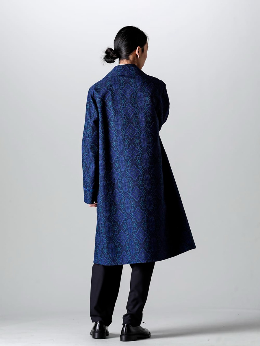 IRENISA - イレニサ 2023SS スタイリング 見出し1 - IH-23SS-C018-MN - アトリエコート - IH-23SS-P021-MT - スリータックテーパードパンツ - IH-22SS-S001-RC - レザーシューズ 1-003