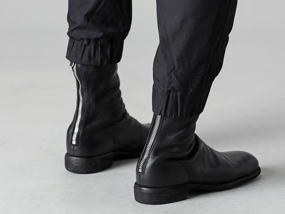 RIPVANWINKLE 2023SS Short pants style to enjoy with modern jersey leggings - RW-509-Black - Parachute Pants Black - 988X - Back Zip Mid Boots - Horse Full Grain Leather  - 988X  3-005