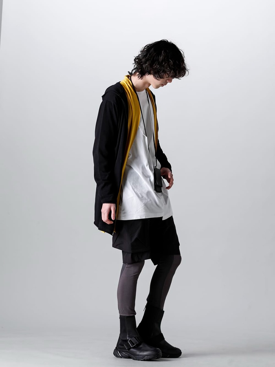 RIPVANWINKLE - リップヴァンウインクル 23SS スタイリング ネックウォレットによる引き締め効果のあるスプリングスタイル - RW-504-Knit Carde Hoodie - CS-2511-Military Short Pants - RW-521-Tactical Bootie 1-002