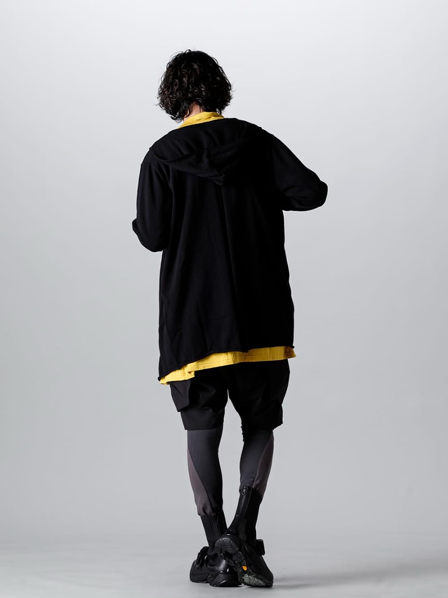 RIPVANWINKLE - リップヴァンウインクル 23SS スタイリング ネックウォレットによる引き締め効果のあるスプリングスタイル - RW-504-Knit Carde Hoodie - CS-2511-Military Short Pants - RW-521-Tactical Bootie 1-003