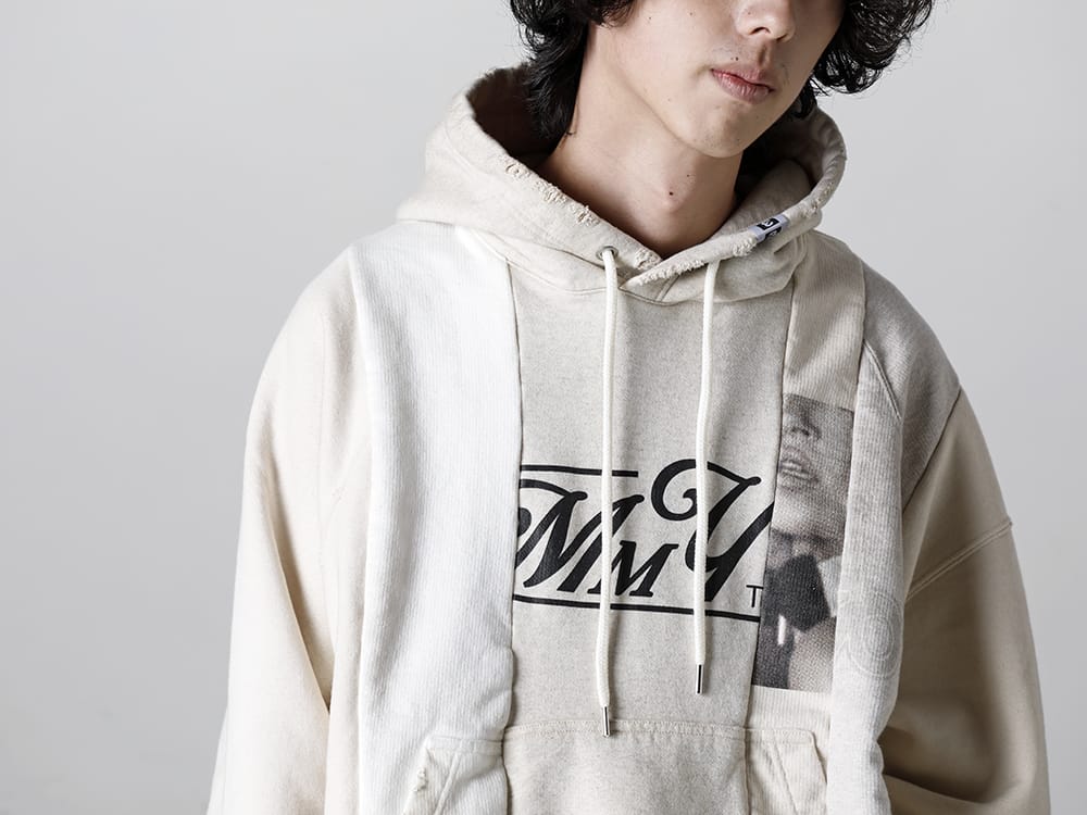 Maison MIHARAYASUHIRO - メゾン ミハラヤスヒロ 2023SS 見出し4 - A10HD581-White - バーティカルスウィッチングフーディ White  4-002