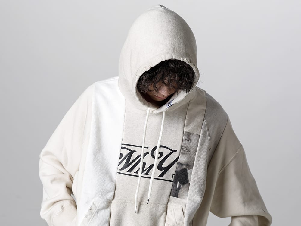 Maison MIHARAYASUHIRO - メゾン ミハラヤスヒロ 2023SS 見出し4 - A10HD581-White - バーティカルスウィッチングフーディ White  4-005