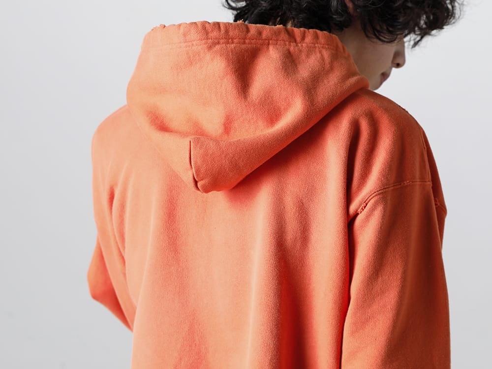 Maison MIHARAYASUHIRO - メゾン ミハラヤスヒロ 23SS 騙し絵(トロンプ・ルイユ)が特徴的なフーディー。 - A10HD621-Trompe l'oeil printed hoodie Orange 3-003