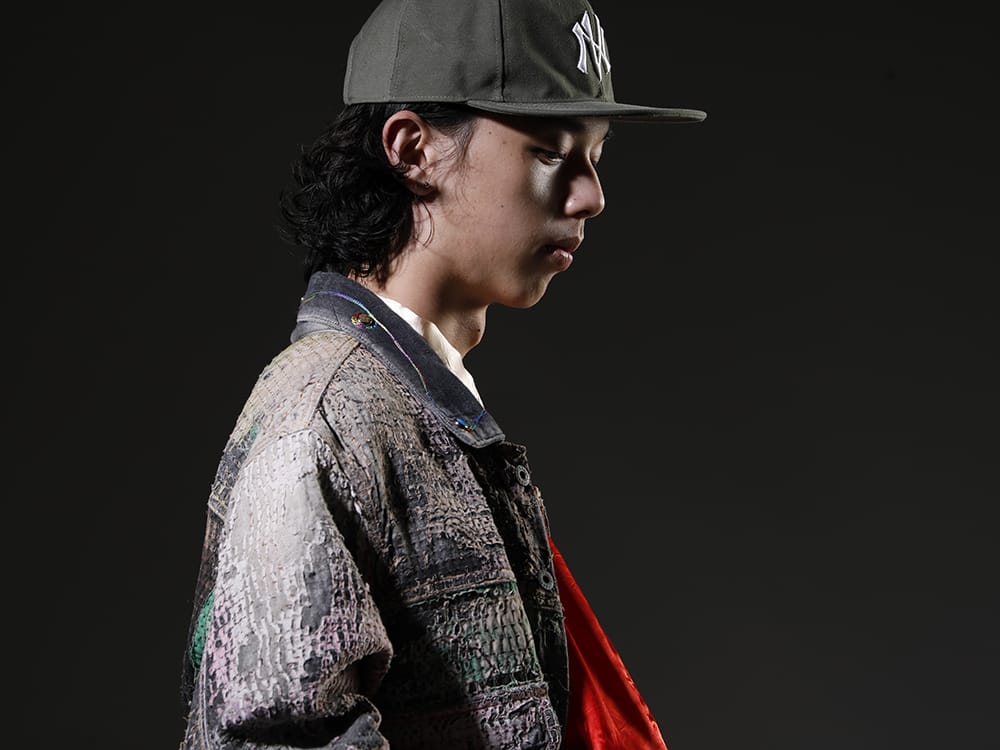 プロレタ リ アート / セントマイケル / ニュークリア 2023SS 膨大な作業量により完成されたこだわり抜かれた1点 - UROBOROS-DENIM-JACKET-MULCH-XL-22-23AW(デニムジャケット 2nd タイプ ビーズ付き) SM-S23-0000-070(ウエスタン シャツジャケット) NV_002-Vintage-Green(NVロゴ フロント アーミーコットンキャップ ヴィンテージグリーン) - 2-005