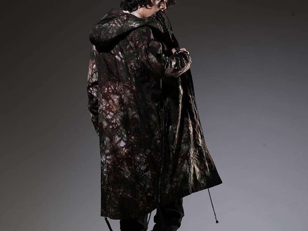 D.HYGEN 2023SS Select a Basket-Dyeing shirt as an inner layer to express a unique view of the world. - ST106-0123S-Moss-Black(Uneven Dyed Nylon Oxford Coat Moss Black) - 2-003