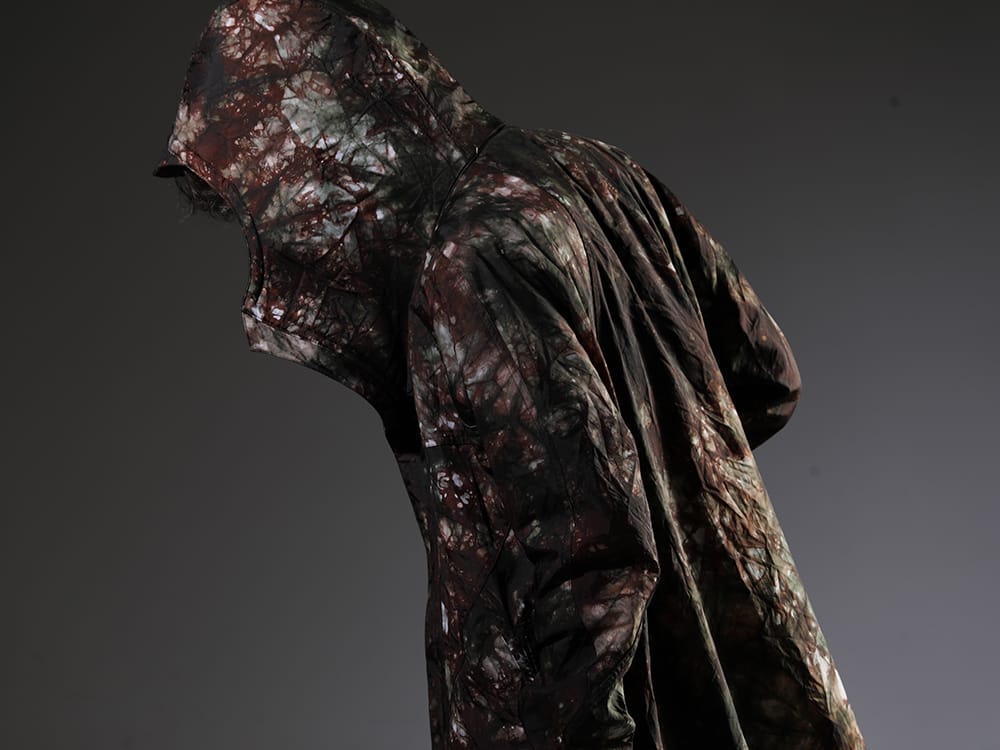 ィーハイゲン 2023SS Select a Basket-Dyeing shirt as an inner layer to express a unique view of the world. - ST106-0123S-Moss-Black(Uneven Dyed Nylon Oxford Coat Moss Black) - 2-011