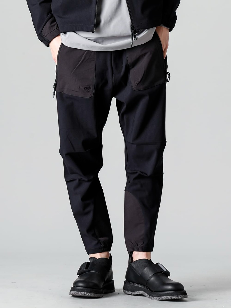 RIPVANWINKLE 2023SS A new type of stand-up hoody jacket. Selects the new light sarouel jersey RW-511-Black - light sarouel jersey Black - RW-520 - Tactical Derby Gore  3-001