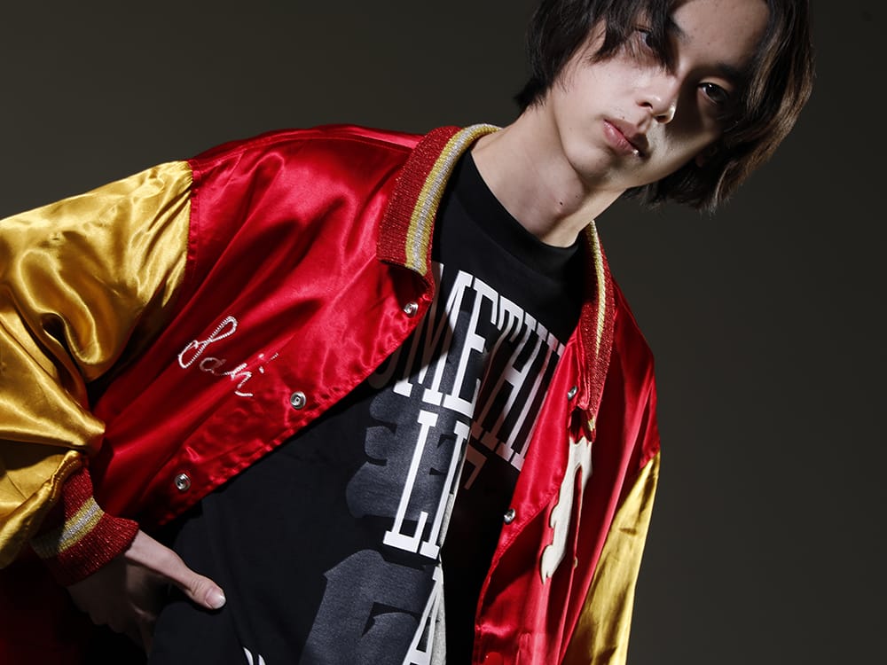 セントマイケル / フェノメノン 2023SS SAINT M××××××から新型のバーシティジャケットが展開。 - SM-S23-0000-068(SAINT バーシティジャケット) ILLCS22A-028-black(SOMETHING LIKE A PHENOMENON 銀座 Tシャツ ブラック) - 2-004