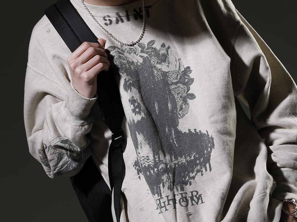 セントマイケル / タカヒロミヤシタ ザソロイスト 2023SS 見出し2 - SM-S23-0000-095(KAWAMURA KOSUKE(河村康輔) × セントマイケル MOTHER スウェットシャツ) sa.0038SS23-Silver(ボールチェーンネックレス-S-レギュラー シルバー) - 2-005