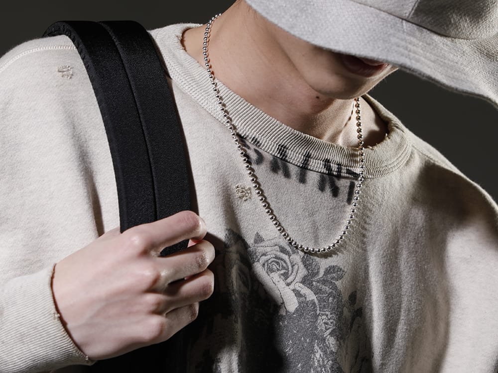 タカヒロミヤシタ ザソロイスト 2023SS 見出し2 - sa.0038SS23-Silver(ボールチェーンネックレス-S-レギュラー シルバー) - 2-008