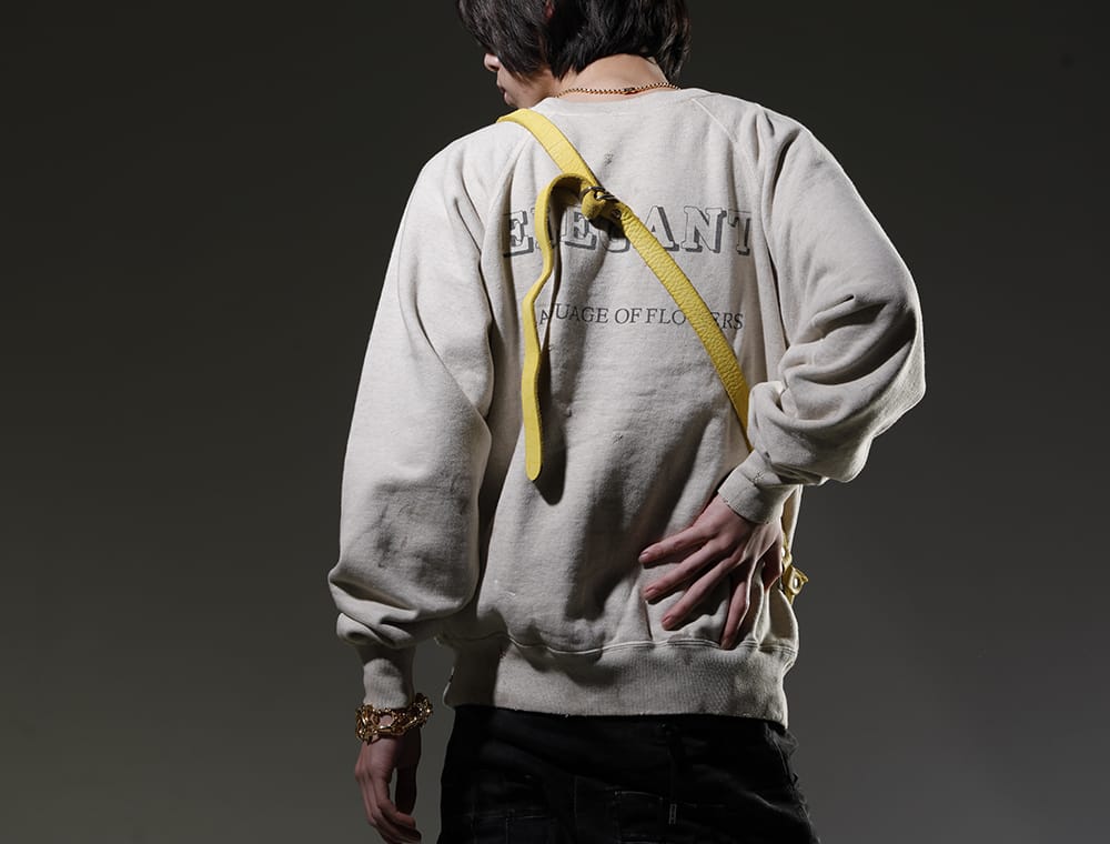 SAINT MICHAEL / GUIDI / TAKAHIROMIYASHITATheSoloist. 2023SS This sweatshirt features plant pattern that has become a classic series - SM-S23-0000-042(Rose Sweat shirt) BV06-CO84T(Small Crossy Body bag Soft Horse Full Grain Leather CO84T) sa.0038SS23-Gold(sa.ball chain necklace. -S- regular Gold) sa.0037SS23-Gold(bone shaped carabiner bracelet.-L- Gold) sa.0036SS23-Gold(bone shaped carabiner bracelet.-S- Gold) - 2-003