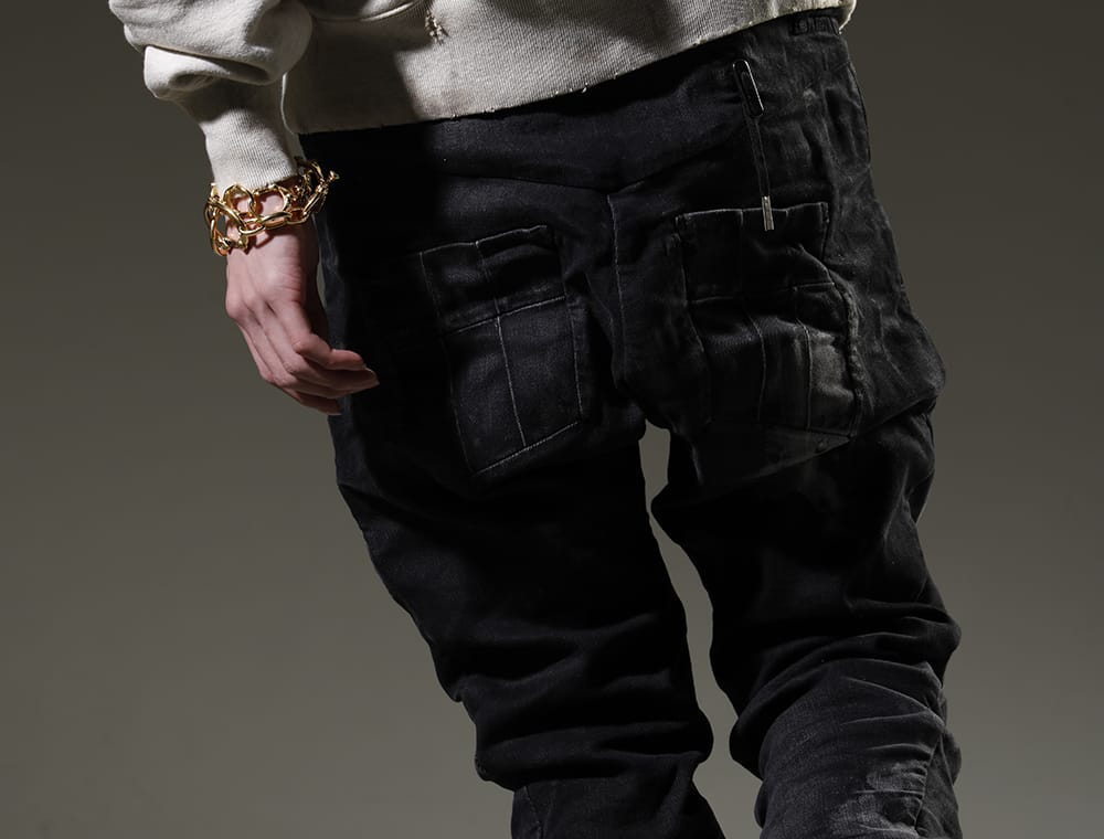 BORIS BIDJAN SABERI / GUIDI 2023SS Popular three-dimensional slim denim, which has been developed as standard item - P13-TF-F1603K-BLACK-DENIM(P13. TF F1603K BLACK DENIM) - 3-007