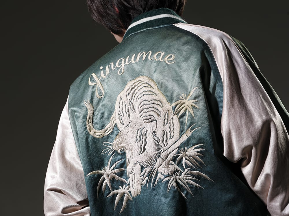 メゾン ミハラヤスヒロ 2023SS 加工によって雰囲気を漂わせるスカジャン - J10BL051-Green(クラシックフェードスカジャン Green) - 2-006