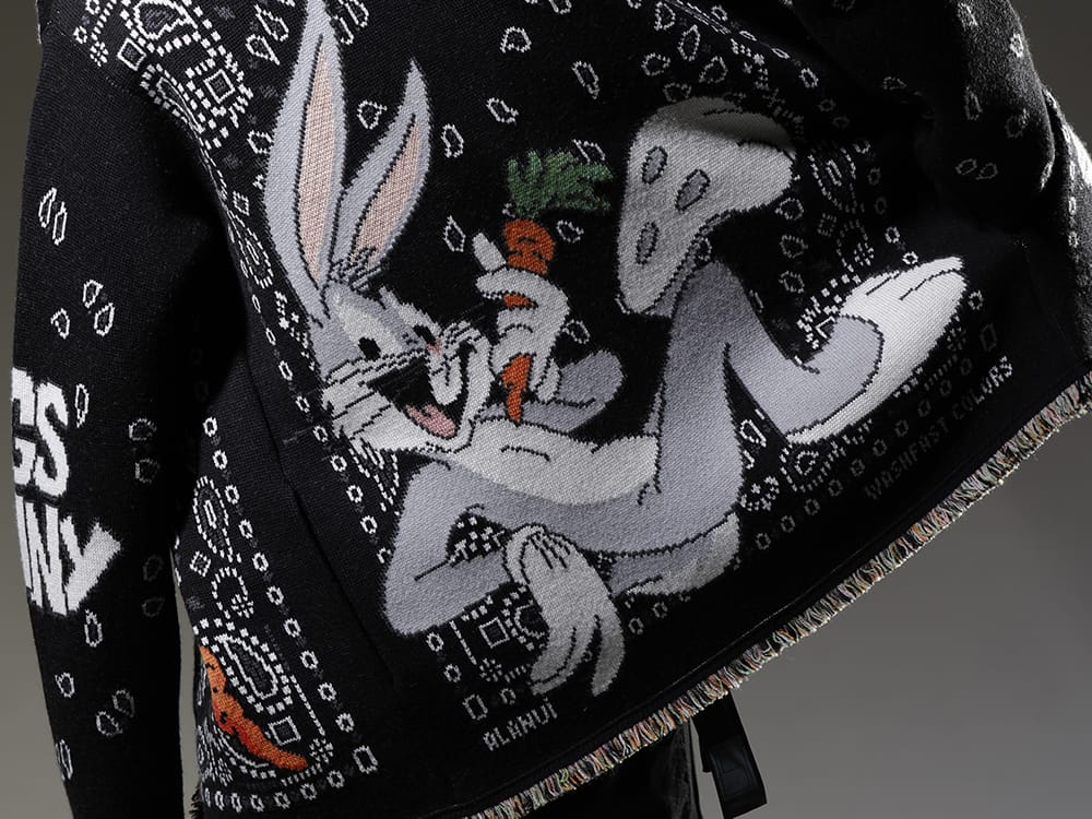 アラヌイ 2023SS ブランドならではの最高級生地で作り上げたカーディガン - LMHS23-047(ルーニー・テューンズ × アラヌイ バッグス・バニー バンダナカーディガン) - 2-007