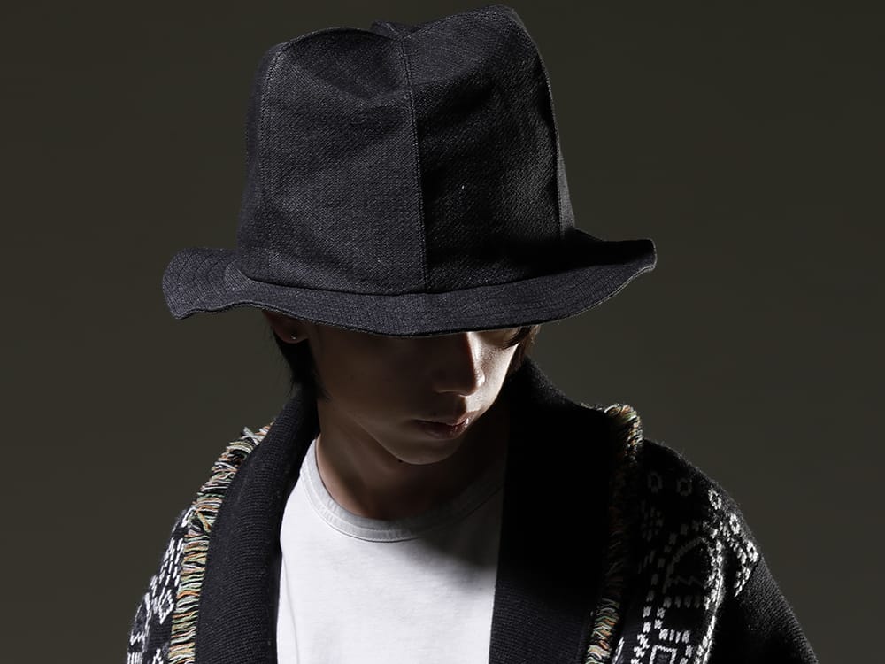 ヌード:マサヒコマルヤマ 2023SS ブランドならではの最高級生地で作り上げたカーディガン - NU-1675-Black(オーバーサイズ ハット ブラック) - 2-008