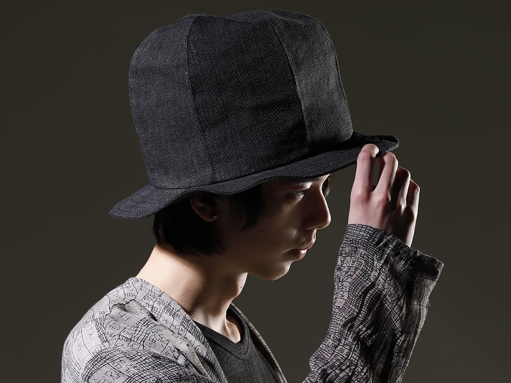 nude:masahiko maruyama 2023SS The DISTORTION3 line is released every spring and summer by nude:masahiko maruyama. - NU-1675-Black(Ovesized Hat Black) - 2-010