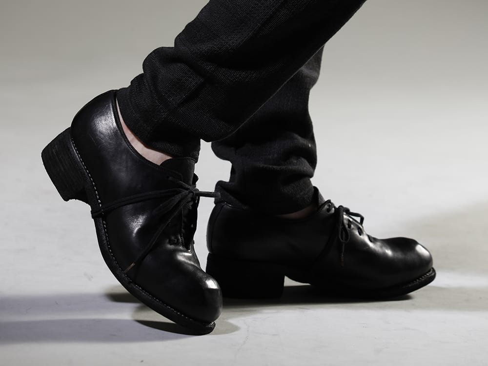 Guidi 2023SS The drop-crotch pants are developed in the standard silhouette of nude:masahiko maruyama. - PL10L-BLKT(Orthopaedic Derby Shoes Horse Full Grain Leather - PL10L) - 3-005