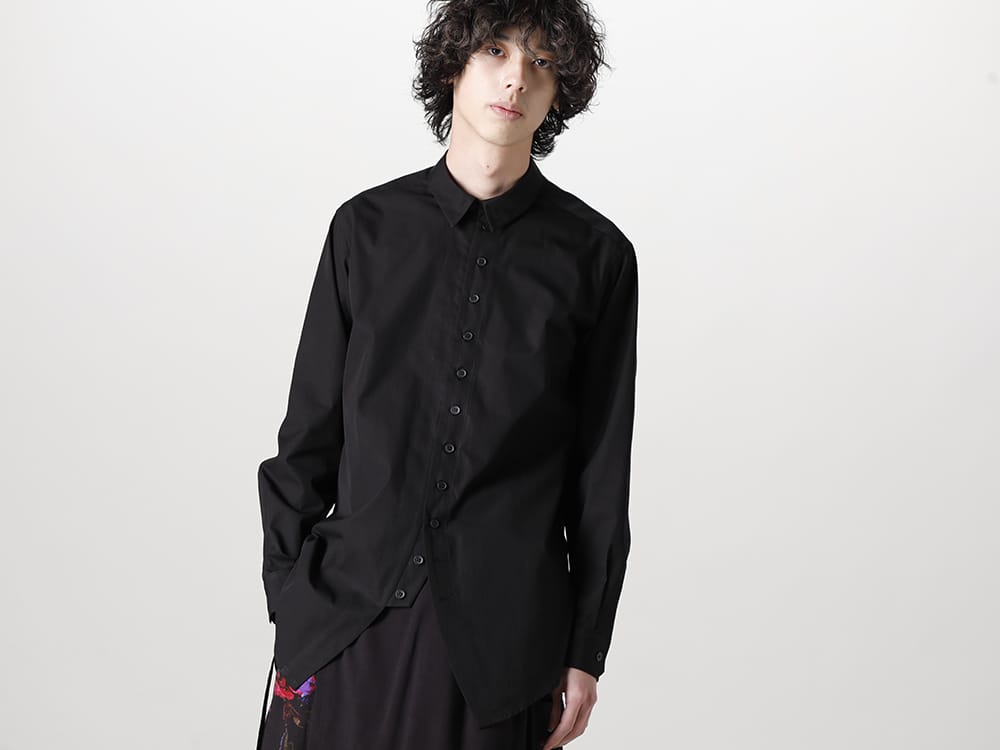 グラウンドワイ 2023SS - Ground Y(グラウンドワイ) 2023SSコレクション デリバリー第二弾が到着！只今より店頭・通販共に販売開始！ - GA-B25-001-Black(100/2 コットンブロード ナポレオンシャツ Black) GA-B25-001-White(100/2 コットンブロード ナポレオンシャツ ホワイト) GI-T10-040(左肩開き バルーンTシャツ) GI-P01-213(プレスフラワー レーヨン フロントフレアパンツ) - 1-001