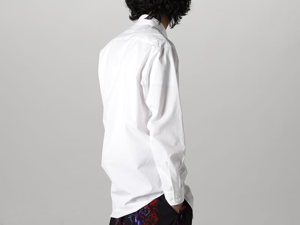 グラウンドワイ 2023SS - Ground Y(グラウンドワイ) 2023SSコレクション デリバリー第二弾が到着！只今より店頭・通販共に販売開始！ - GA-B25-001-Black(100/2 コットンブロード ナポレオンシャツ Black) GA-B25-001-White(100/2 コットンブロード ナポレオンシャツ ホワイト) GI-T10-040(左肩開き バルーンTシャツ) GI-P01-213(プレスフラワー レーヨン フロントフレアパンツ) - 1-001