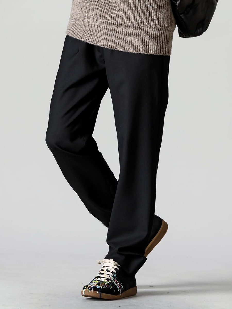 Maison Margiela - メゾン マルジェラ 23SS 見出し3 S50KA0530-Drawstring Pants - S57WS0240-Replica Painter Black 3-001
