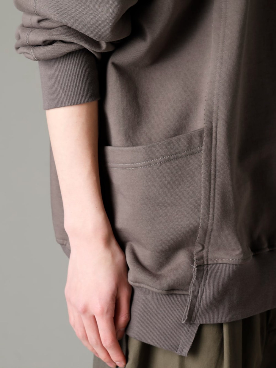 The Viridi-anne(ザ ヴィリジアン) 23SS(春夏) 小技を効かせて変化をつけたデザイン  - VI-3590-01-Dark-Gray スウェットシャツ ダークグレー  2-004