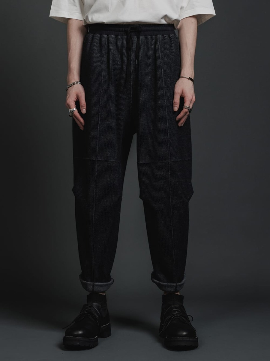 The Viridi-anne - ザ ヴィリジアン 2023SS ストライプニットブレザー & ストライプ ニット ドローストリングス パンツ 4-003