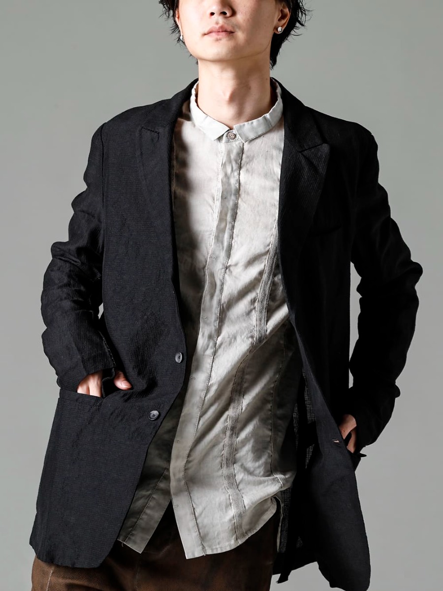 masnada(マスナダ) 23SS(春夏) M3041 リラックスジャケット M3059 テープスリムシャツ 2-003