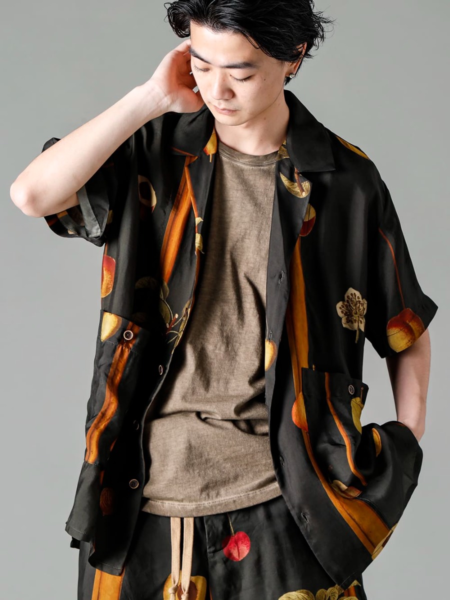 UMA WANG(ユマ ワン) 23SS(春夏) UM1507-Dark Green テリートップ ダークグリーン UM3531-Dark Green パラーパンツ ダークグリーン  3-003