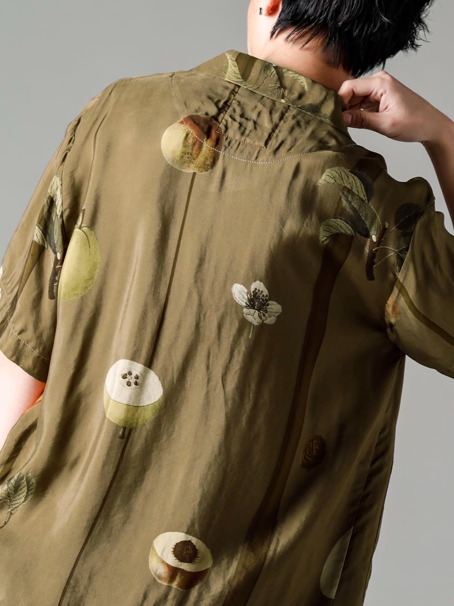 UMA WANG(ユマ ワン) 23SS(春夏) UM1507-Mustard テリートップ マスタード UM3531-Musterd パラーパンツ マスタード US9561-Tan メンズ サンダル タン 4-003