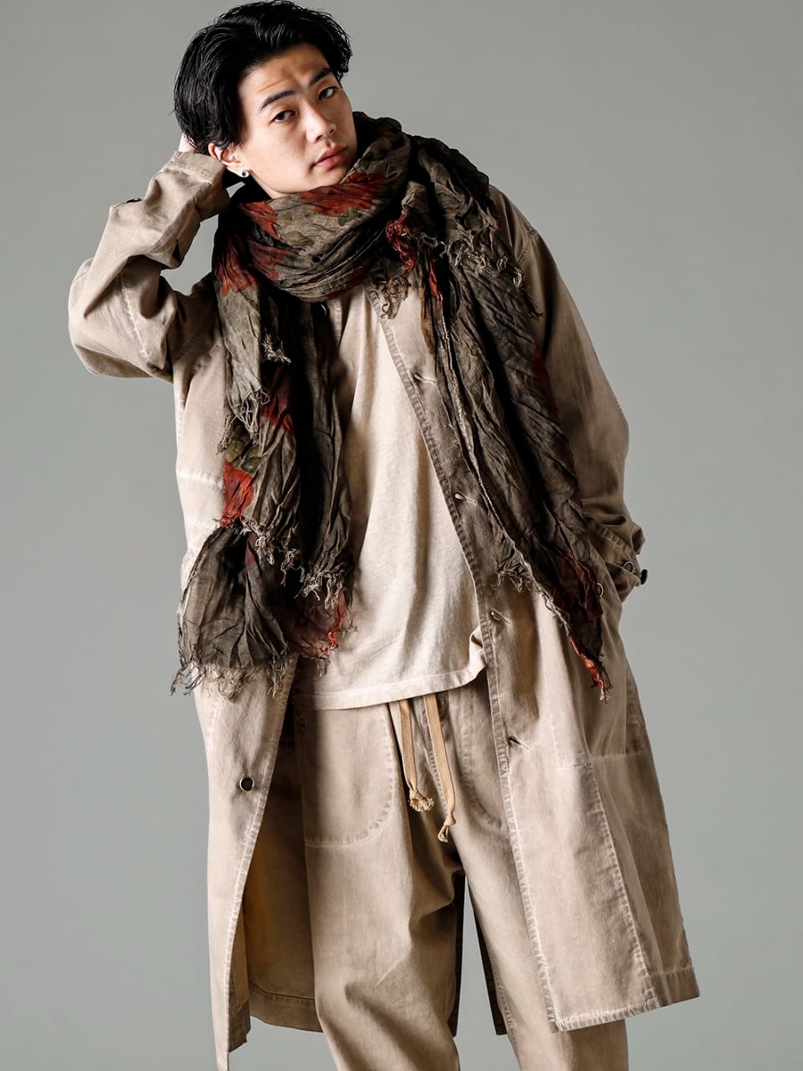 UMA WANG(ユマ ワン) 23SS(春夏) UA0292 スカーフ フルーツプリント UA0291 スカーフ フローラル プリント 6-001