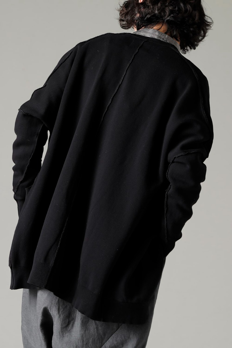 DEVOA 23SS a capable item that has the characteristics desired for spring / summer items from various aspects  - KTS-CMH-Black Cardigan Cotton Black SHN-MSLR Shirt Modal/silk 2-003